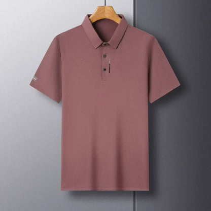 Men's Short Sleeve Slim Fit Collared T-Shirt