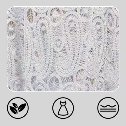 Summer Crochet Lace Sleeveless Irregular Hem Tops