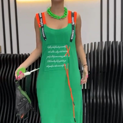 Women's Casual Printed Sleeveless Dress