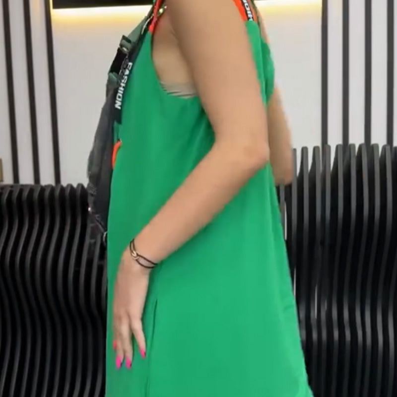 Women's Casual Printed Sleeveless Dress