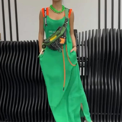 Women's Casual Printed Sleeveless Dress