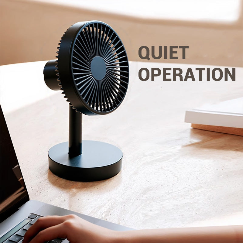 Mini Desktop Fan with Automatic Oscillation