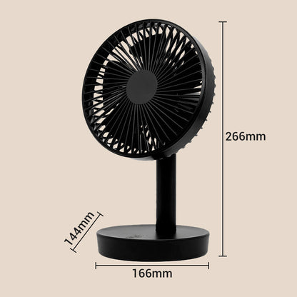 Mini Desktop Fan with Automatic Oscillation