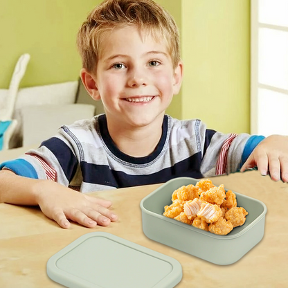 4PCS/Set Reusable Silicone Bento Box with Lid