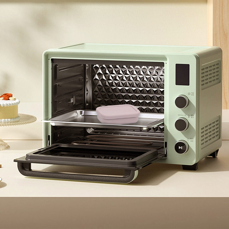 4PCS/Set Reusable Silicone Bento Box with Lid