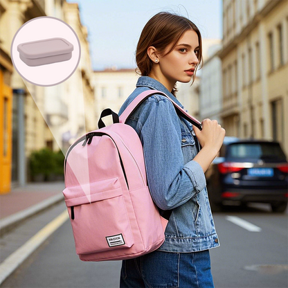 4PCS/Set Reusable Silicone Bento Box with Lid