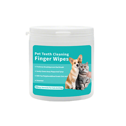 Natural Pet Dental Finger Wipes