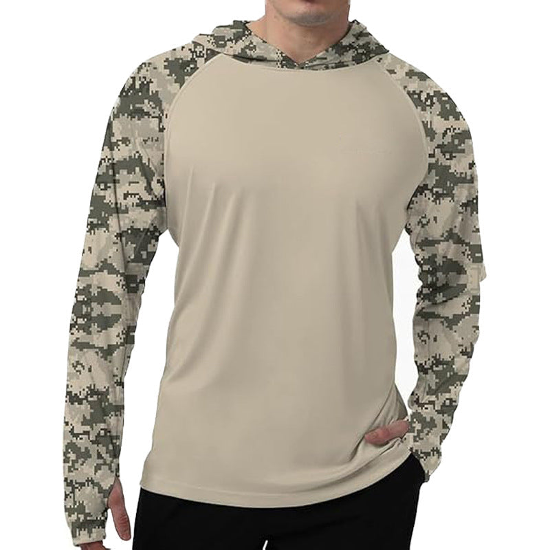 Men's Swim & Outdoor UPF 50+ Sun Shirt ，Lightweight SPF 50 UV Protection Hoodie